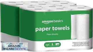 Amazon Basics 2-Ply Paper Towels Flex-Sheets 150 Sheets per Roll 12 Rolls Review