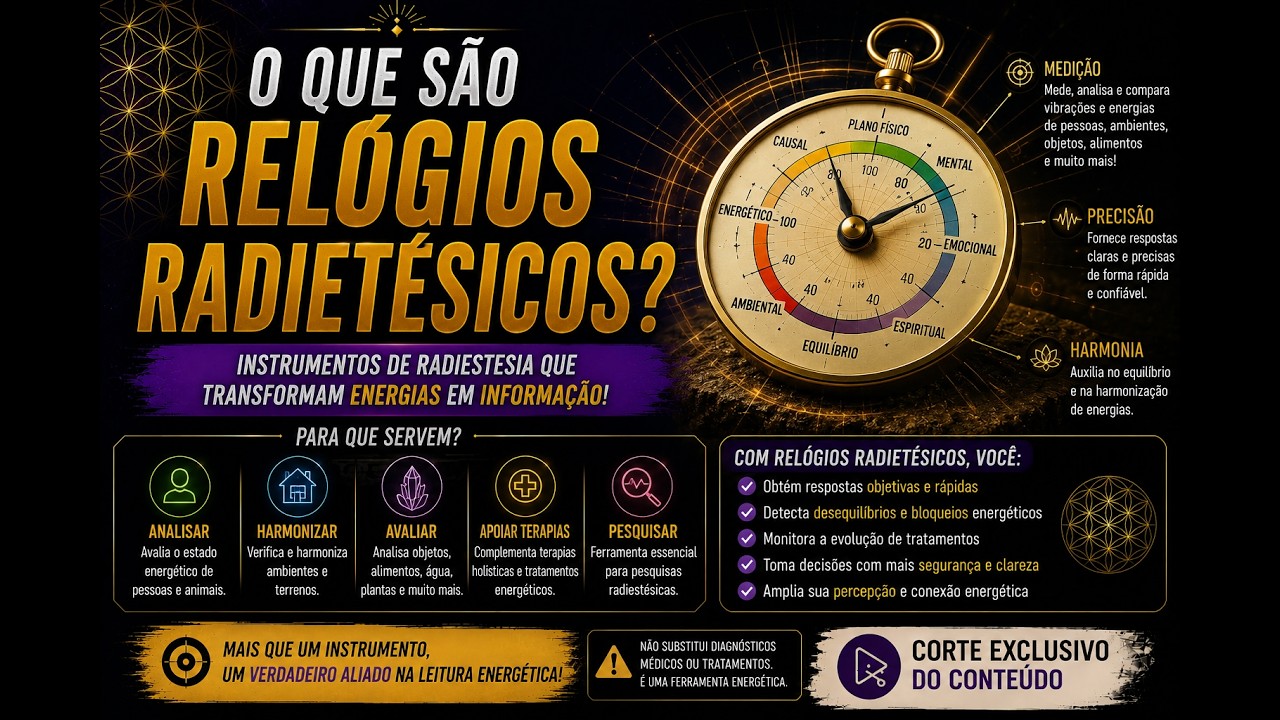 CORTES - O QUE SÃO RELÓGIOS RADIETÉSICOS?