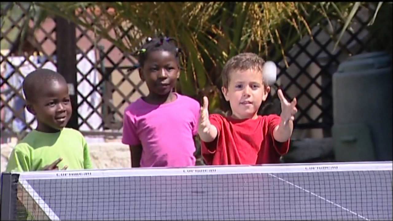 Обучение детей 4-7 лет настольному теннису - YouTube