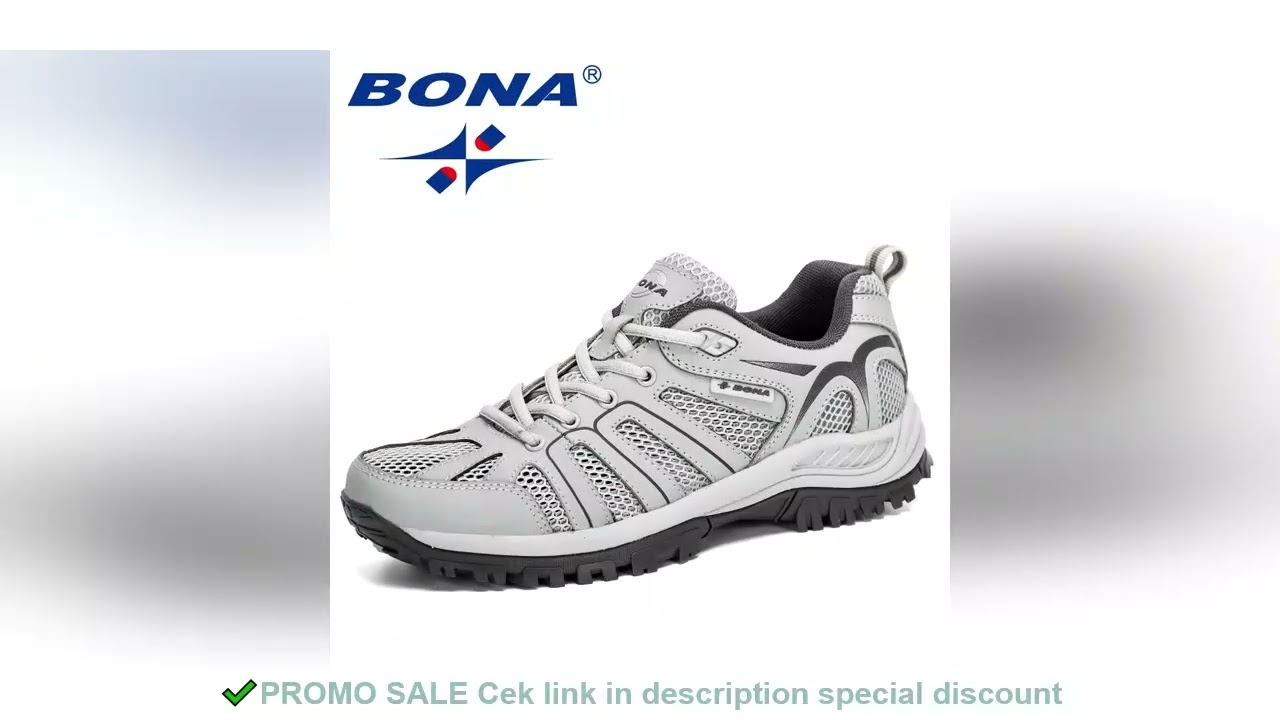 BONA New Arrival Mesh Running Shoes Men Trendy Sneaker Non-Slip Wear-Resistant Outdoor Walking Men S