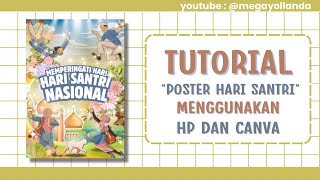 Tutorial Poster Hari Santri Nasional Menggunakan Canva Lewat Hp
