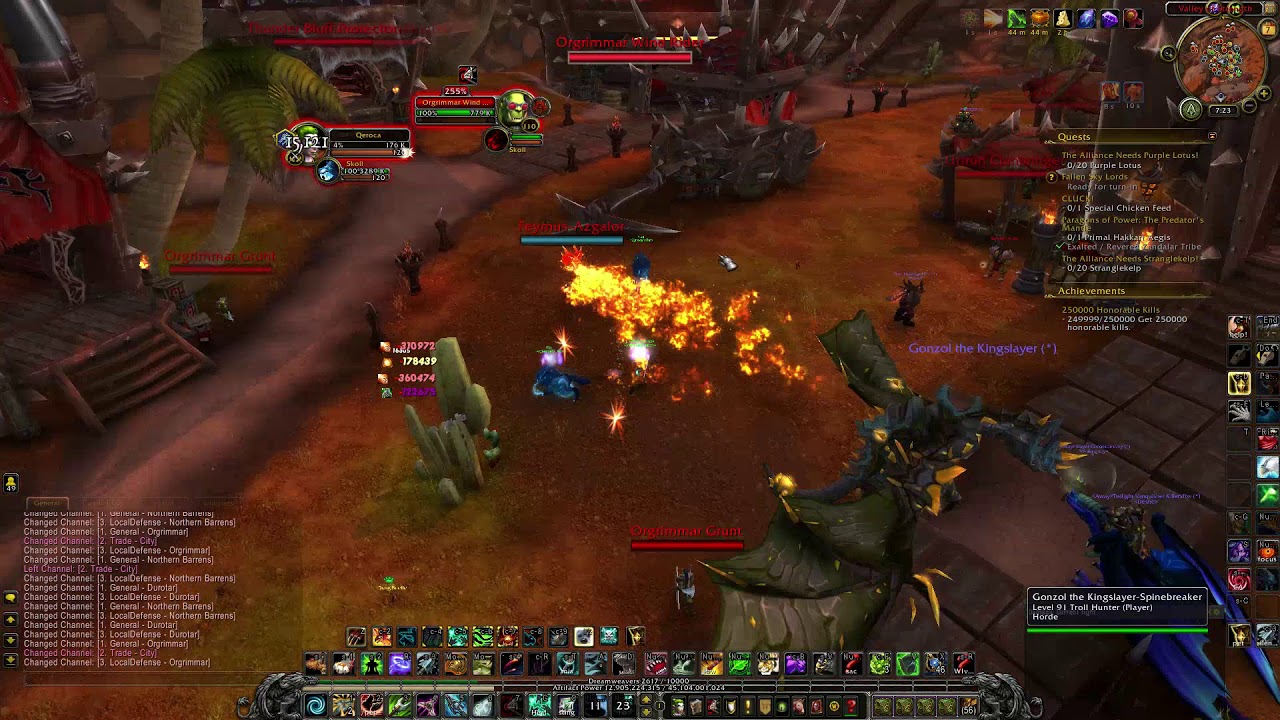 Qeroca: 250,000 Honorable kills.