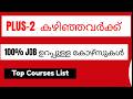 12th കഴിഞ്ഞാൽ LIFE SET ആകാൻ 9 കോഴ്‌സുകൾ  ✅ | Best Courses After 12th Science, Humanities, Commerce