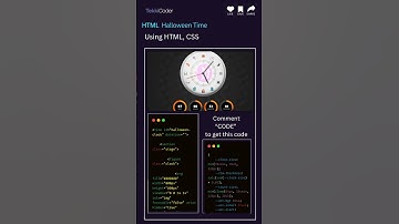 🎃 HTML Halloween Time Clock Animation | Spooky CSS UI Design 2025 🕒 #webdesign #uidesignlearning