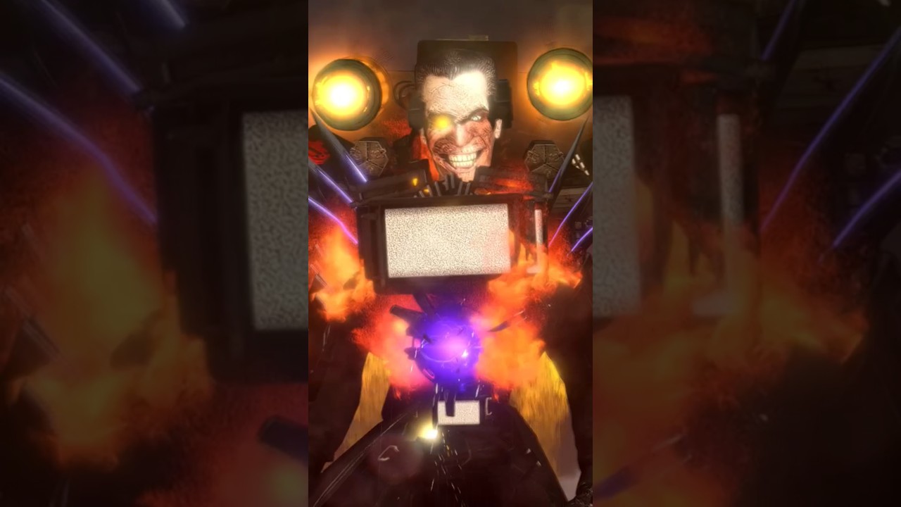 G-titan fighting with Tvman Titan 