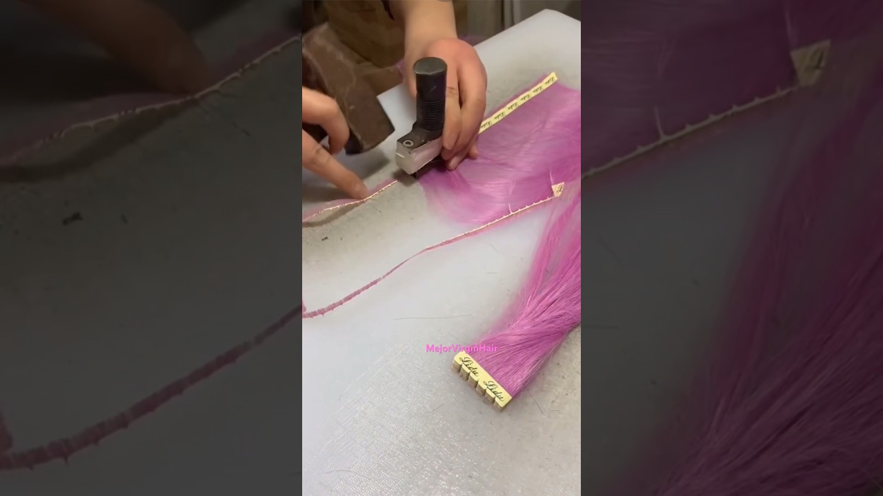 How to manufacture pu tape in Hair extension Quick way