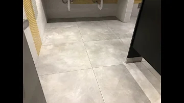 Are shiny porcelain tiles slippery?