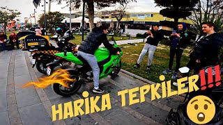 HARİKA TEPKİLER !!! / KAWASAKİ ZX10RR BU NASIL MOTOR / BEŞİKTAŞ SAHİL (MOTOVLOG)