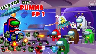 Among Us Zombies Animation EP3 - Save the Pumma city - 어몽어스 좀비 생존게임모드 EP3 애니메이션