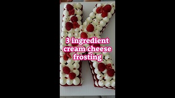 Non-runny, pipeable, and quick cream cheese frosting