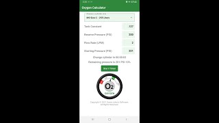 Oxygen Calculator Demo screenshot 3