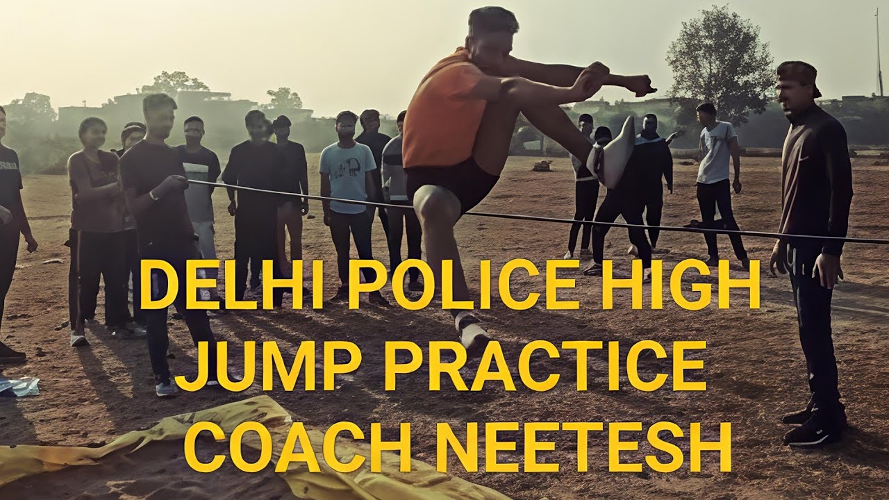 DELHI POLICE HIGH JUMP PRACTICE   (COACH   NEETESH SIR)  