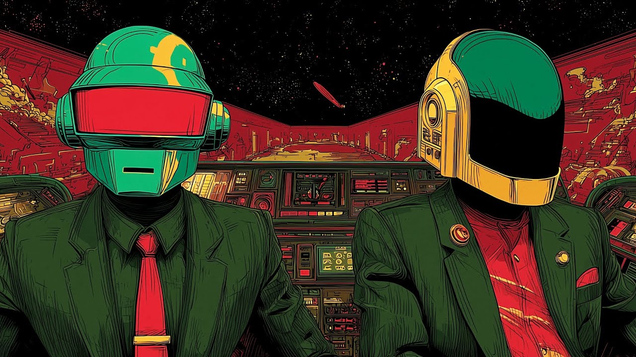 Daft Punk Inspired "Neon Meridian Drift" 🚀🌌 | Synthwave, Chillwave, Electronic, Retro Funk