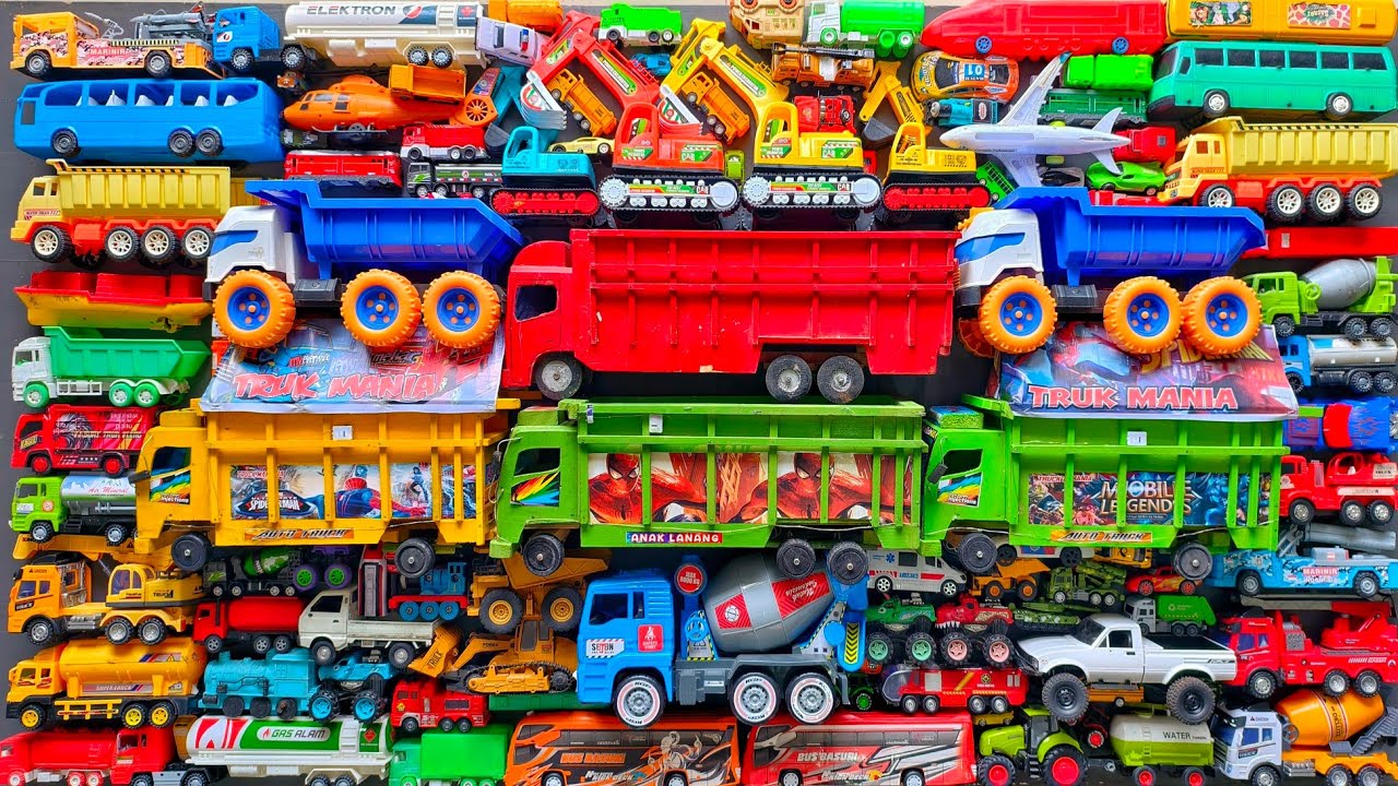 Mobil Mobilan Truk Oleng , Mobil Truk Molen, Mobil Balap, Truk Pasir, Excavator, Mobil Roket, Damkar