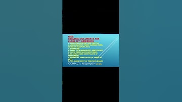 Documents required for NIOS admission | kd cvam nios