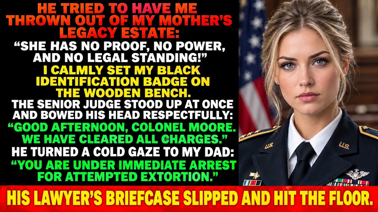 "Get out of my courtroom, you clueless child," my father sneered across the council table, flashing that predatory smirk I hadn't seen in twelve years. He genuinely believed he'd cornered me—the...