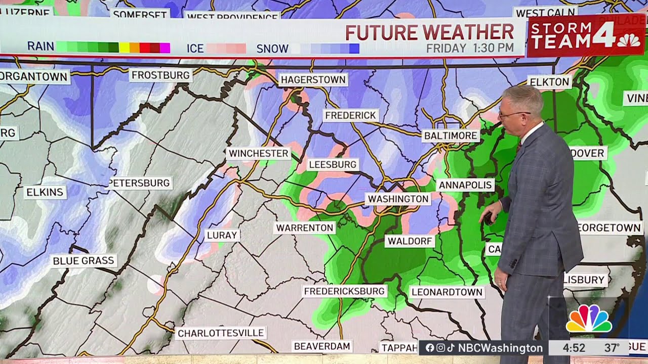 Weather Alert: Nasty Friday with rain, wet snow and cold in the DC area ...