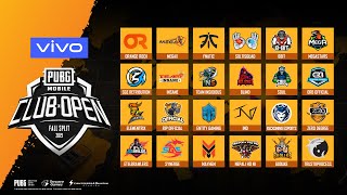 PMCO South Asia Playins Team Reveal | Fall Split | Vivo | PUBG MOBILE CLUB OPEN 2019
