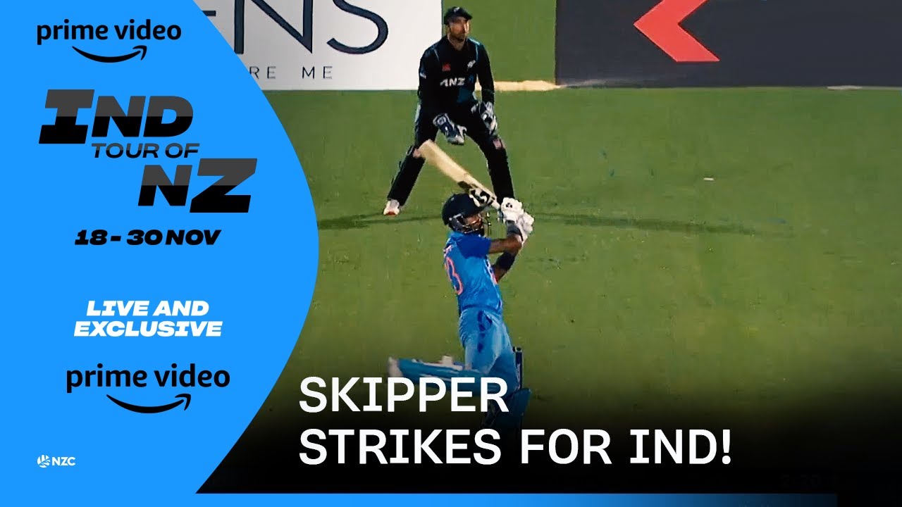 NZ v IND 3rd T20I on Prime Video India Skipper Strikes For IND!