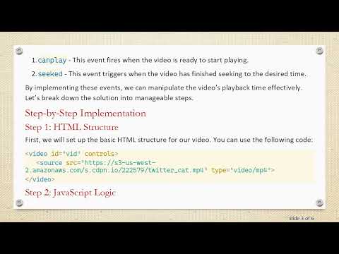 How to Play a Video Backwards with JavaScript