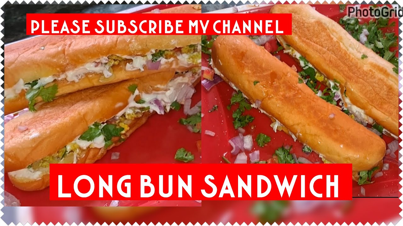 Long bun sandwich 🍞 kids recipe simple recipe YouTube