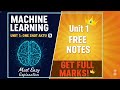 Machine Learning Techniques Unit 1 One Shot Aktu
