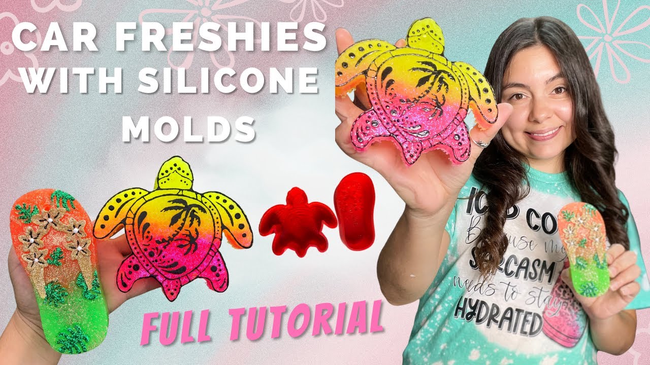 Car Freshie With Silicone Mold, Full Tutorial