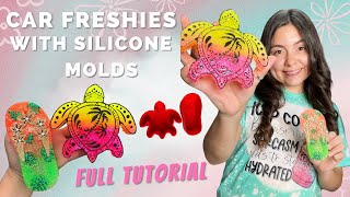 Car Freshie With Silicone Mold | Full Tutorial | How to Make Car Freshies Using Silicone Mold