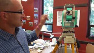 Setting up a total station and basics of operation