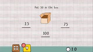 Logic Master 1 - Mind Twist Level 116 Solution | Put 50 in the box