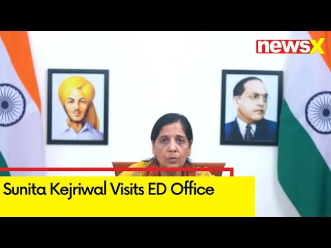 Sunita Kejriwal Visits Ed Office  | Sunita Kejriwal Briefs Media | NewsX - NEWSXLIVE