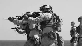 Recon Marines Gun Range on a Warship USS Somerset