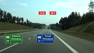 🇵🇱 S6 + A1: Gdańsk Południe - Toruń Południe (4x)