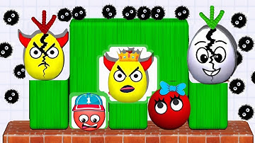 3 Games Competition 👹 Hide Ball 🆚 Lucky Balls 🆚 Run Now - Through the wall Gameplay part 105