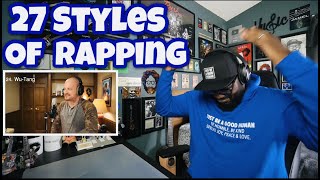 27 Styles Of Rapping | REACTION