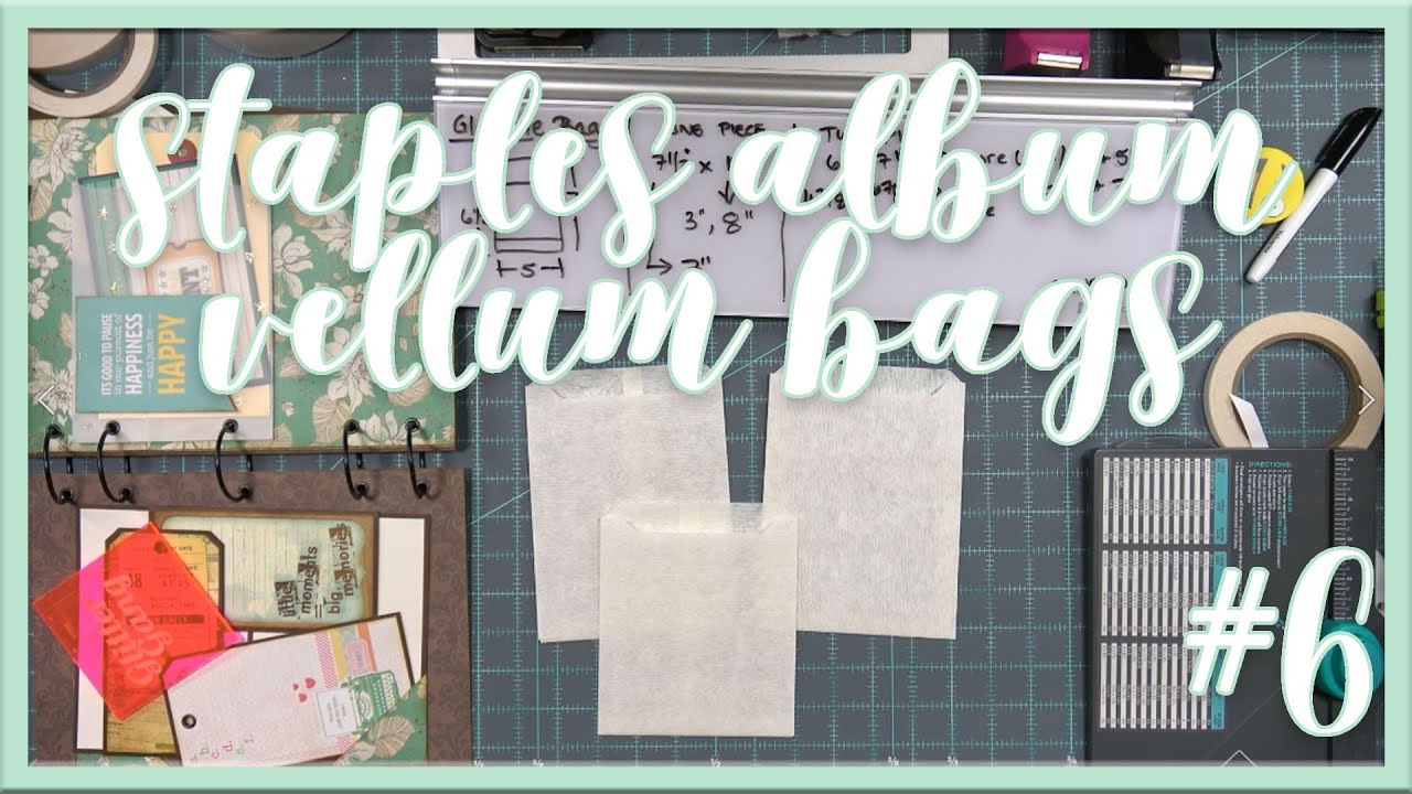 Vintage Staples Album | Vellum Treat Bags | Part 6 | Kathryn Scraps Live