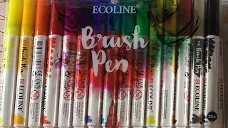 Ecoline Brush Pens Full Review and Swatch