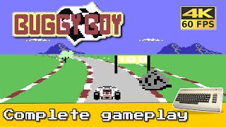 Buggy Boy (Commodore 64) Complete gameplay - 4k 60fps #retrogaming