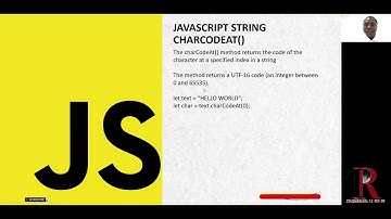 charCodeAt() String Method in JavaScript