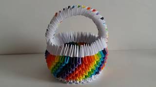 Origami 3D Sepet Yapımı Origami 3D Basket Making Faaliyet Tv