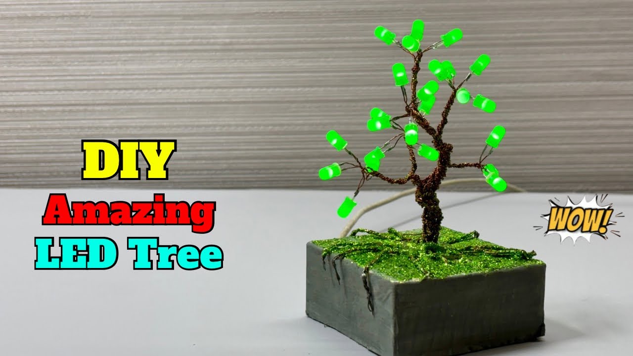 Making a Amazing Lighting tree | LED Tree | Electronic Projects