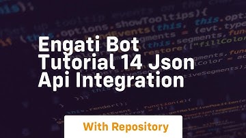 Engati bot tutorial 14 json api integration