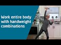 Overall body workout with handweights