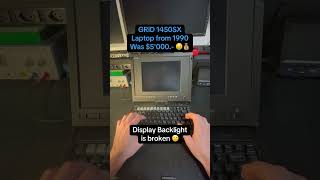 Old laptop computer from 1990 #retrotech #retro #computer