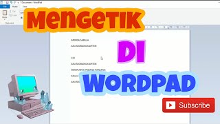 TIK KELAS 1 - CARA MENGGUNAKAN MOUSE DAN MENGETIK DI WORDPAD #BBBC screenshot 5
