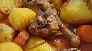 Картошка с домашним петухом и с секретом!