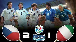 Nedved & Chiesa 🌟  start Czech miracle as Italy crashes! 🤫 Euro 96! 🥶》Czech Republic 2 × 1 Italy 