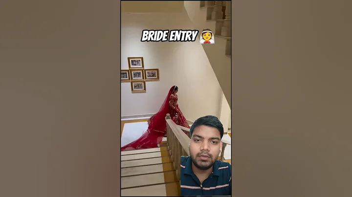 Bride Entry 👰| Indian Wedding #shorts #theweddingworld #wedding #reaction