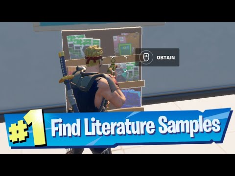 Obtain Literature samples from Pleasant Park, Lazy Lake or Retail Row Location - Fortnite