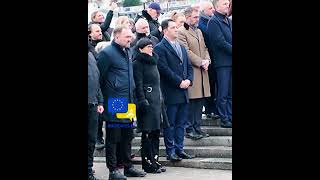 Leaders Stand in Silence at Maidan. Europe Honors Ukraine’s Fallen Four Years Into War!